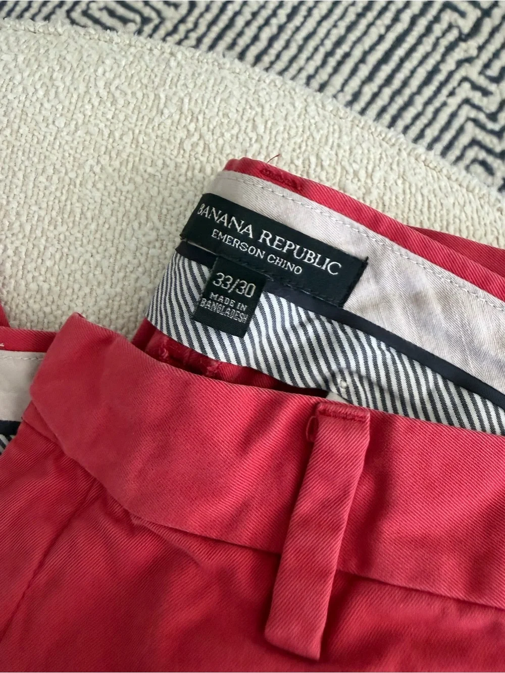 Banana Republic Red Chino Pants